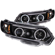 Load image into Gallery viewer, ANZO 2006-2011 Honda Civic Projector Headlights w/ Halo Black (CCFL)