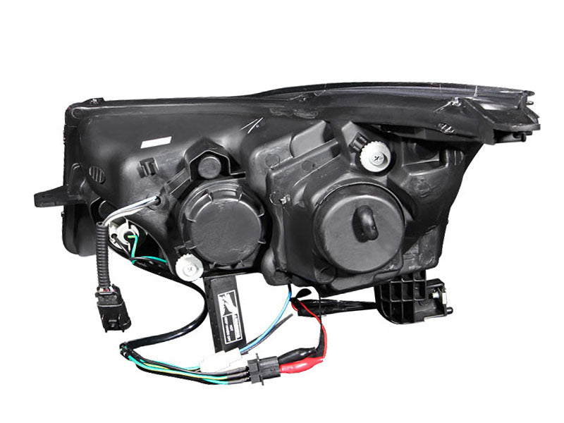 ANZO 2011-2015 Chevrolet Cruze Projector Headlights w/ Halo Black (LED Eyebrow)