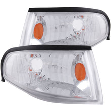 Load image into Gallery viewer, ANZO Corner Lights 1994-1998 Ford Mustang Euro Corner Lights Chrome w/ Amber Reflector