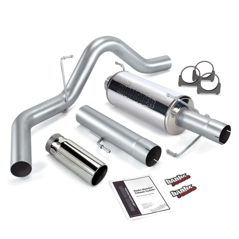 Banks Power 04-07 Dodge 5.9L 325Hp CCLB Monster Exhaust System - SS Single Exhaust w/ Chrome Tip