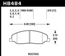Load image into Gallery viewer, Hawk 05-10 Ford Mustang GT &amp; V6 / 07-08 Shelby GT Performance Ceramic Street Front Brake Pads