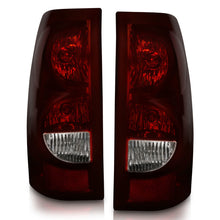 Load image into Gallery viewer, ANZO 2003-2006 Chevrolet Silverado 1500 Taillights Taillights Dark Red/Clear Lens (OE Style) (Pair)