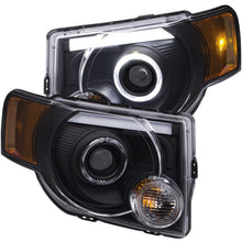 Load image into Gallery viewer, ANZO 2008-2012 Ford Escape Projector Headlights w/ Halo Black