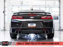 Load image into Gallery viewer, AWE Tuning 16-19 Chevrolet Camaro SS Axle-back Exhaust - Track Edition (Quad Chrome Silver Tips)