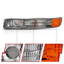 Load image into Gallery viewer, ANZO 1999-2006 Gmc Sierra Parking Turn Signal Lights Chrome Amber(OE)