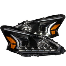 Load image into Gallery viewer, ANZO 2013-2014 Nissan Altima Projector Headlights w/ Plank Style Design Black