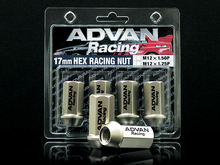 Load image into Gallery viewer, Advan Lug Nut 12X1.5 (Champagne Gold) - 4 Pack
