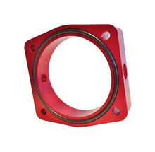 Load image into Gallery viewer, Torque Solution 03-06 Nissan 350Z / 02-09 Nissan Maxima 3.5L V6 Throttle Body Spacer (Red)