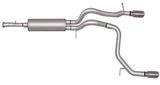 Gibson 07-10 Hummer H3 Base 3.7L 2.5in Cat-Back Dual Split Exhaust - Aluminized