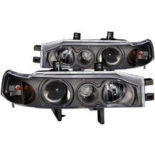 Load image into Gallery viewer, ANZO 1990-1993 Honda Accord Projector Headlights w/ Halo Black 1pc
