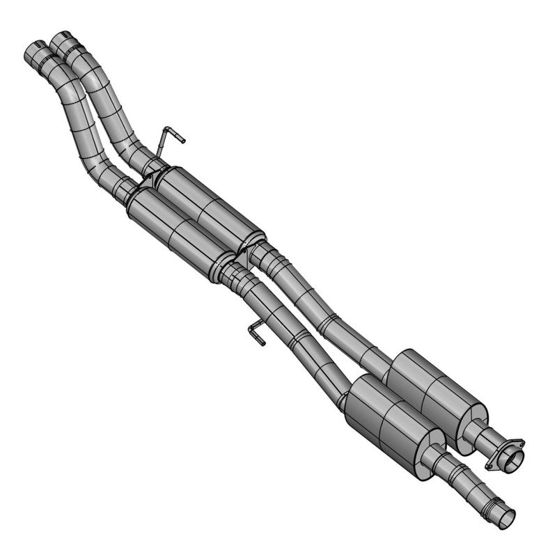 Kooks 17-19 Ford F150 Raptor EcoBoost 3in Dual Cat-Back Exhaust (2 Muff/2 Resonators) Use OEM Pipes