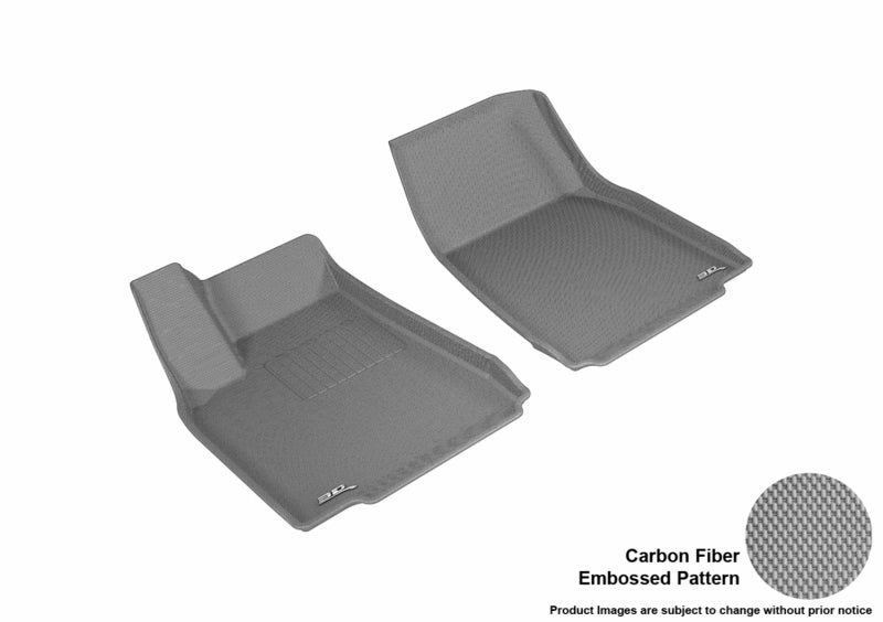 3D MAXpider 2016-2020 Tesla Model X Kagu 1st Row Floormat - Gray