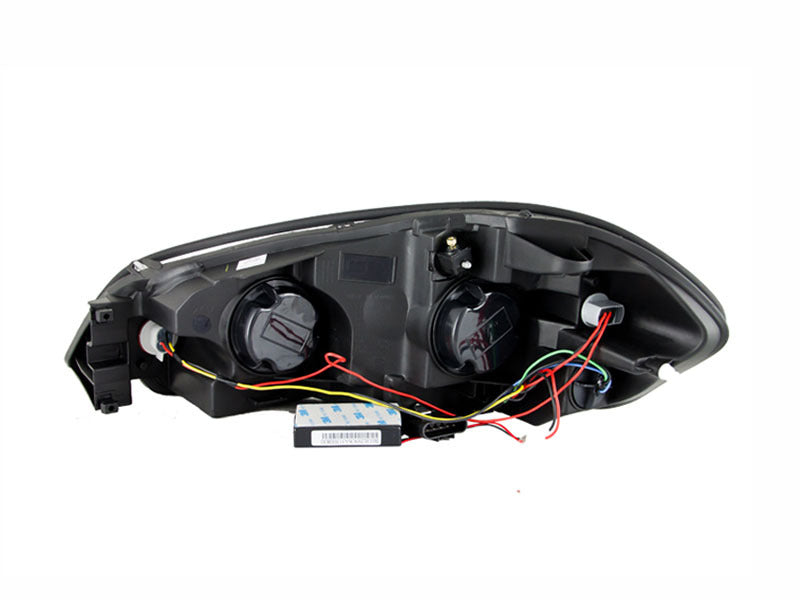 ANZO 2006-2007 Chevrolet Monte Carlo Projector Headlights w/ Halo Black