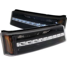Load image into Gallery viewer, ANZO 2003-2006 Chevrolet Silverado 1500 LED Parking Lights Black w/ Amber Reflector