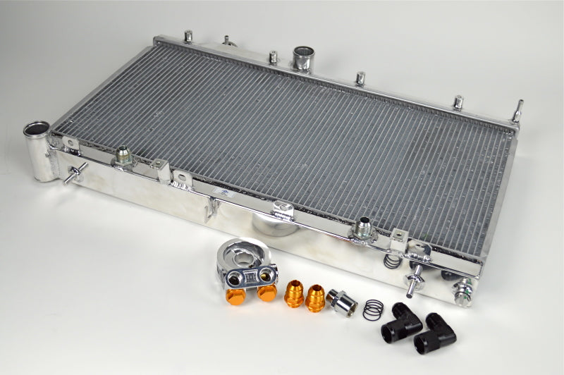 CSF 08-15 Subaru WRX/STI 2-Row Radiator w/Built-In Oil Cooler