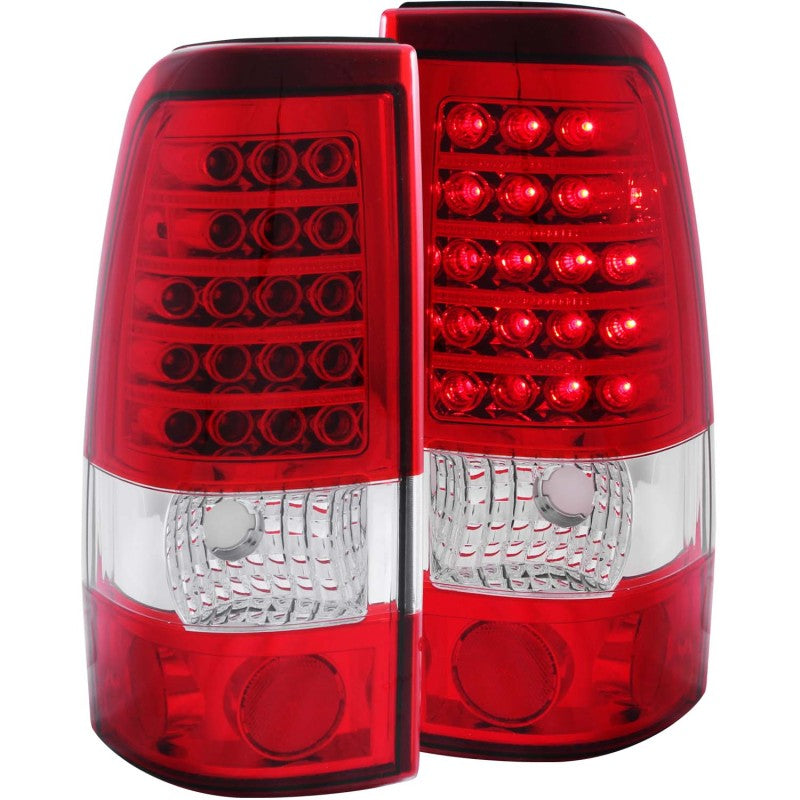 ANZO 1999-2007 Chevrolet Silverado 1500 LED Taillights Red/Clear