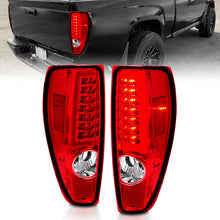 Load image into Gallery viewer, ANZO 2004-2012 Chevrolet Colorado/ GMC Canyon LED Tail Lights w/ Light Bar Chrome Housing Red/Clear