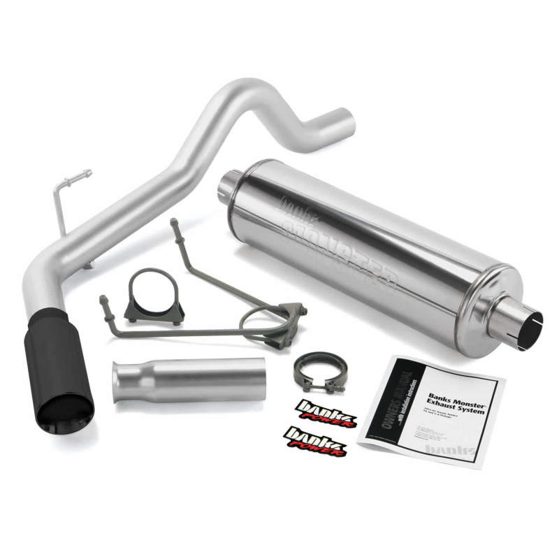 Banks Power 00-06 Toyota 3.4/4.0/4.7L Tundra Monster Exhaust System - SS Single Exhaust w/ Black Tip
