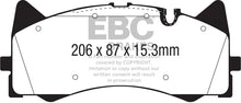 Load image into Gallery viewer, EBC 2015+ Mercedes-Benz C63 AMG (W205) 4.0L Twin Turbo Yellowstuff Front Brake Pads