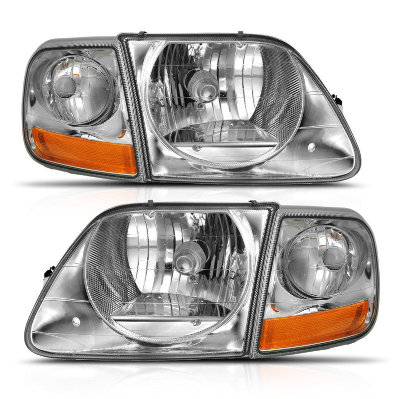 ANZO 1997-2003 Ford F-150 Crystal Headlight G2 Clear With Parking Light