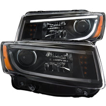 Load image into Gallery viewer, ANZO 2014-2015 Jeep Grand Cherokee Projector Headlights w/ Plank Style Design Black