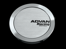 Load image into Gallery viewer, Advan 63mm Full Flat Centercap - Silver Alumite