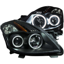 Load image into Gallery viewer, ANZO 2008-2009 Nissan Altima (2 Door ONLY) Projector Headlights w/ Halo Black (CCFL)