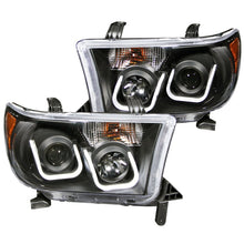 Load image into Gallery viewer, ANZO 2007-2013 Toyota Tundra Projector Headlights w/ U-Bar Black
