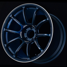 Load image into Gallery viewer, Advan RZ-F2 18x9.5 +12 5-114.3 Racing Titanium Blue and Ring Wheel